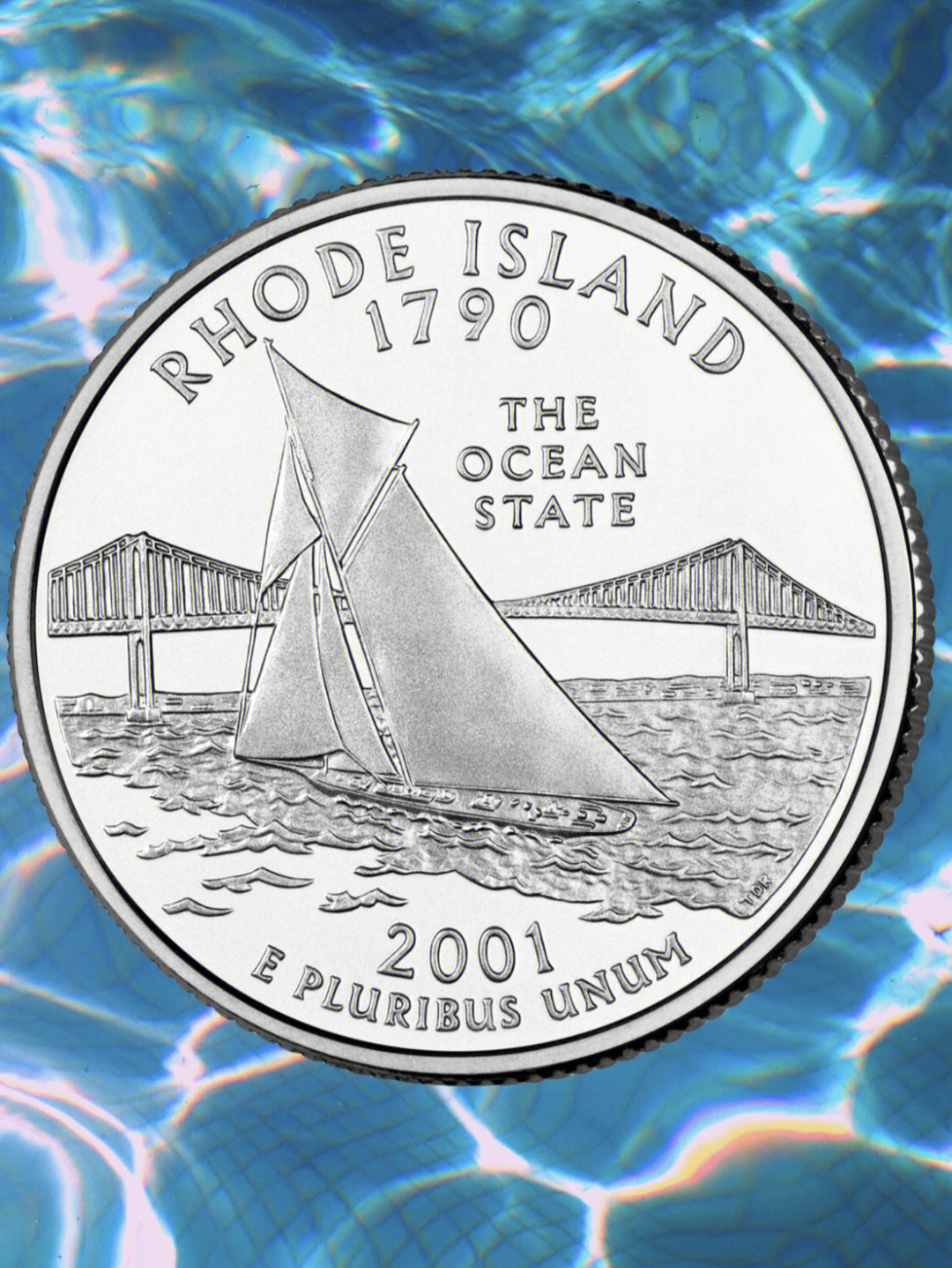每天认识一枚硬币24罗德岛州25美分