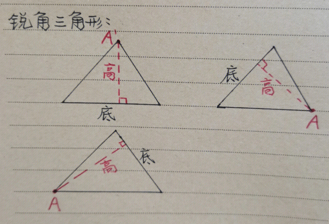 直角三角形的高怎么画图片