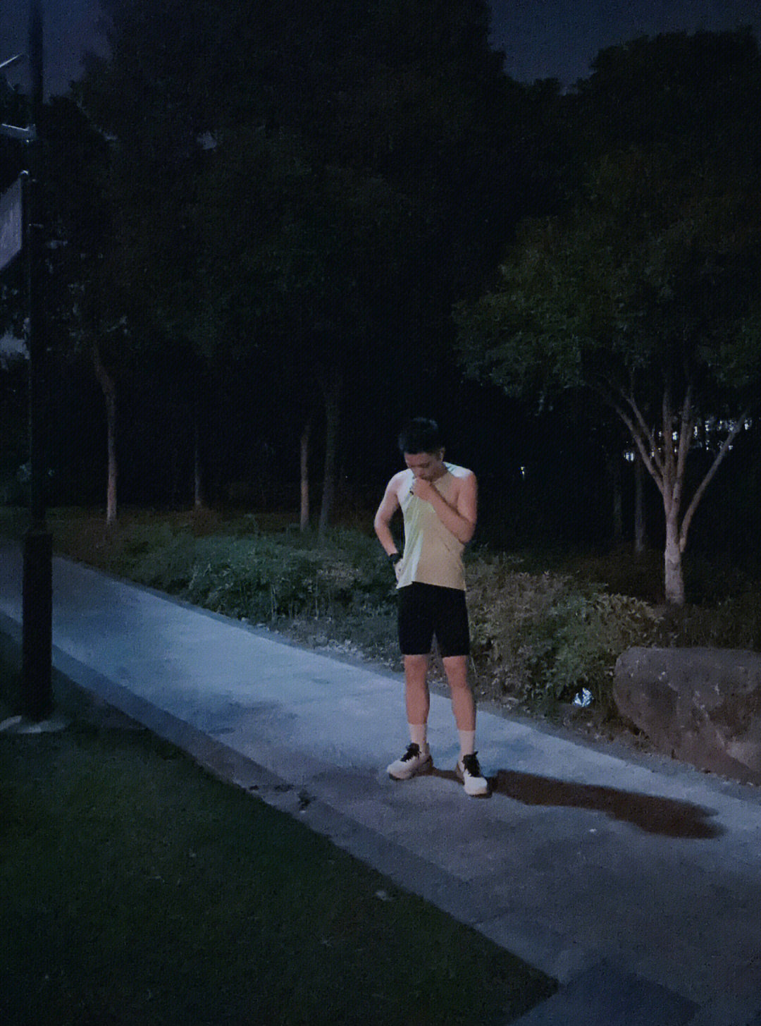 夜跑自拍图片