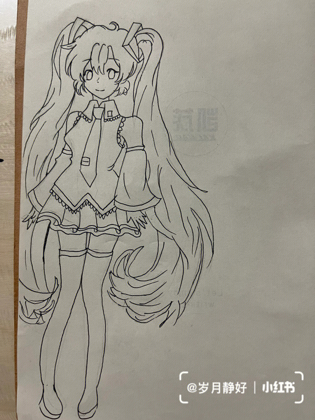 第一次画初音未来不喜勿喷铃木的