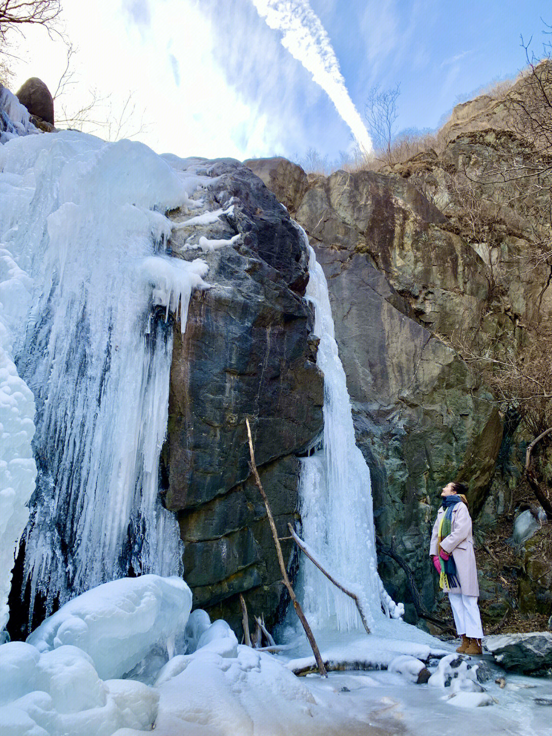 王平村瓜草地冰瀑图片