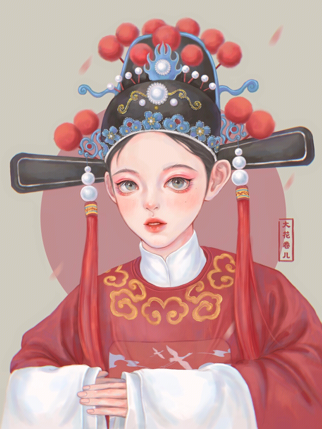 女驸马图片卡通插画图片