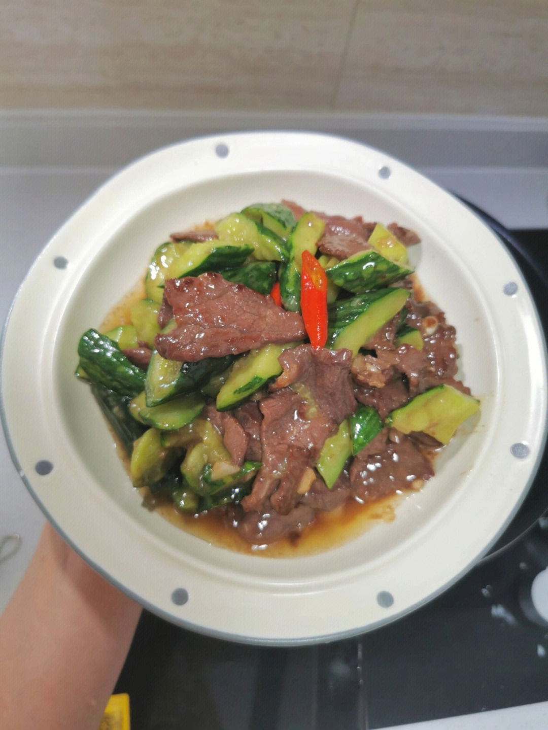 青瓜炒牛肉真的太香了青瓜爽脆牛肉嫩滑