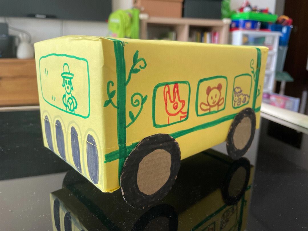 幼儿园手工汽车步骤图片