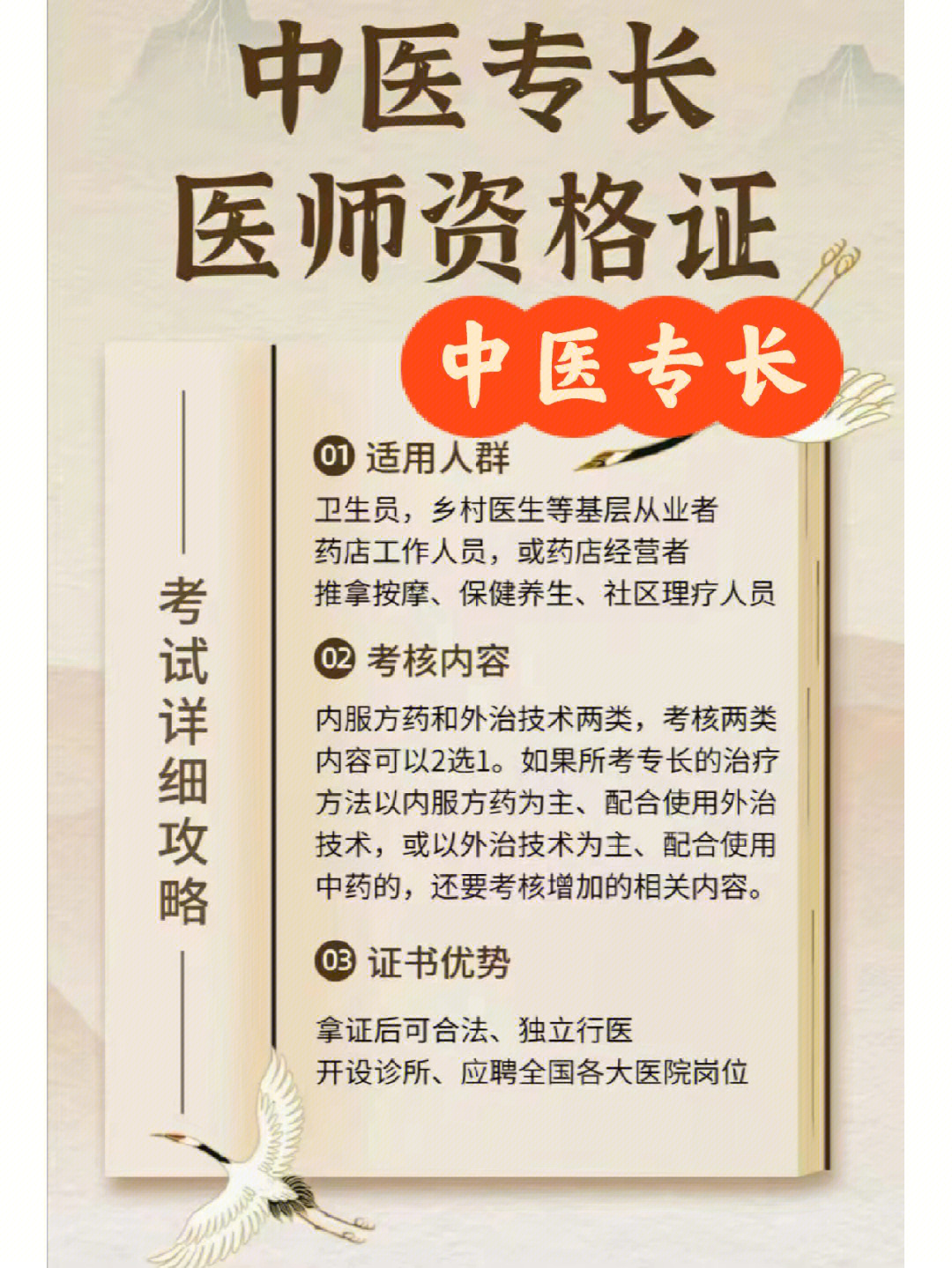 中医专长医师资格证