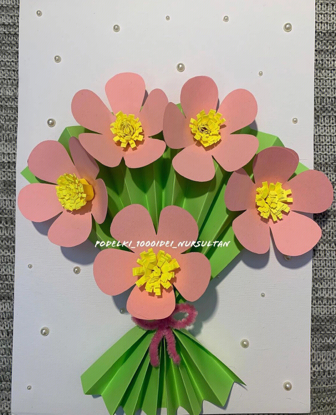 贺卡手工花朵制作方法图片