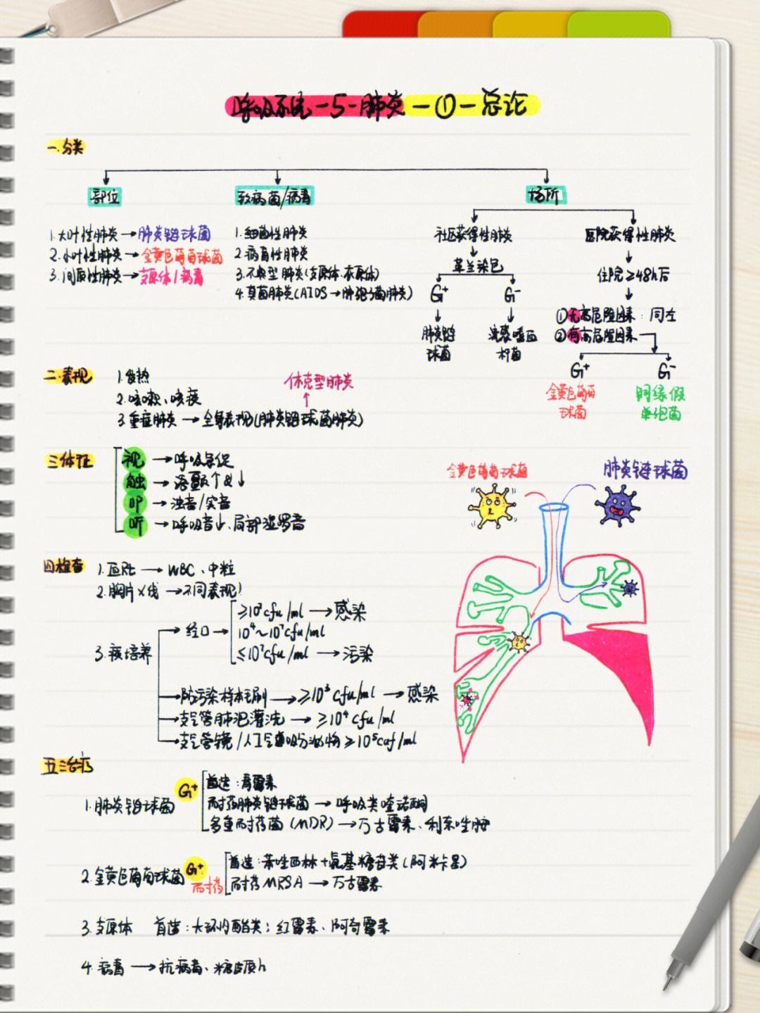 医学生笔记呼吸系统5肺炎