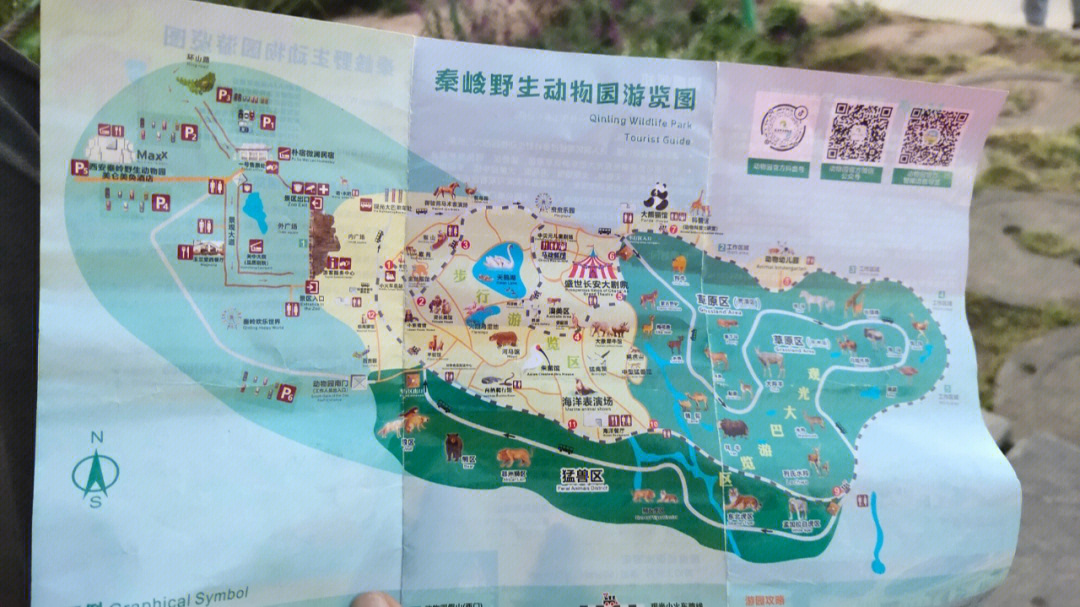 秦岭动物园游园图图片