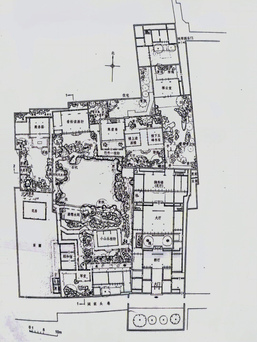 76苏州古典园林平面图