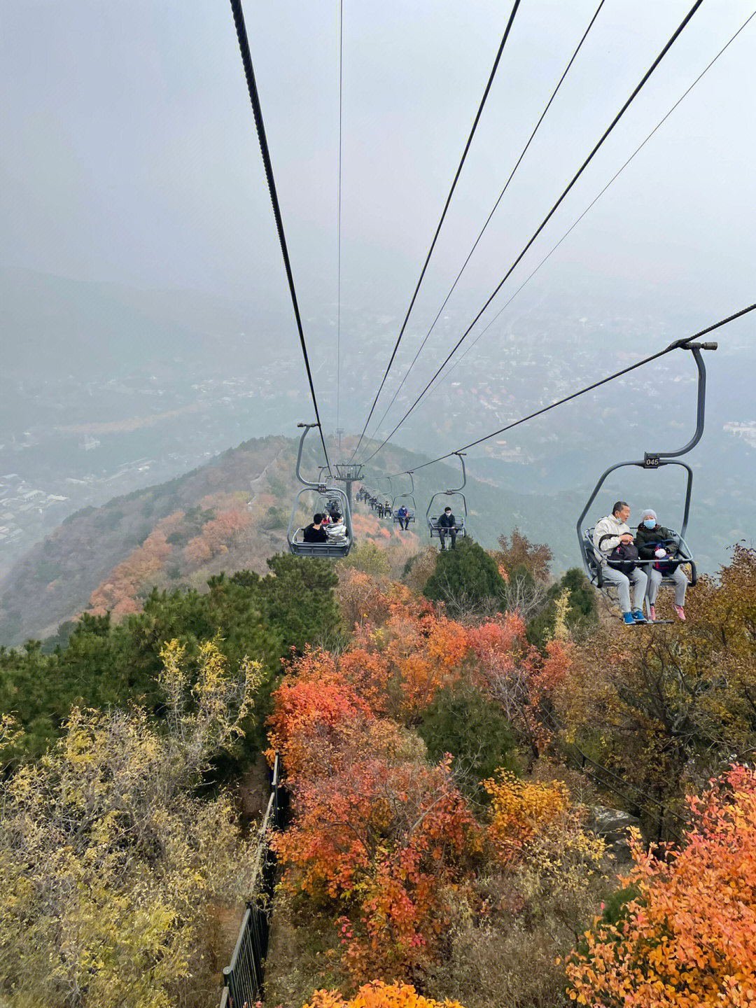 香山缆车坠亡图片