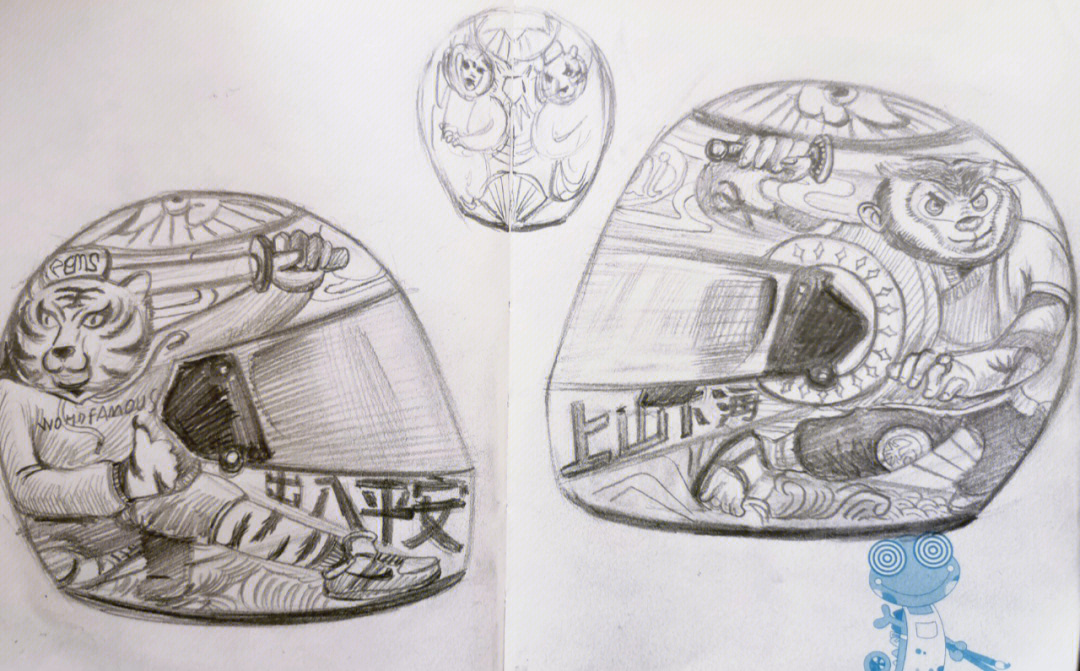 摩托车头盔彩绘教程图片