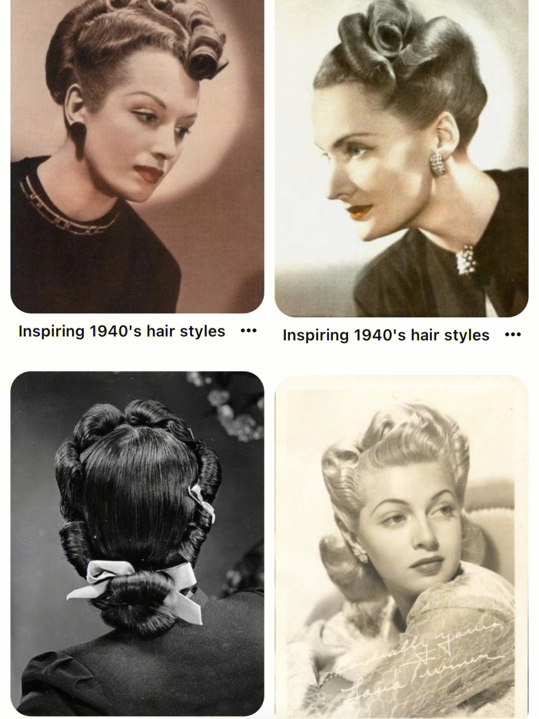 40年代经典发型