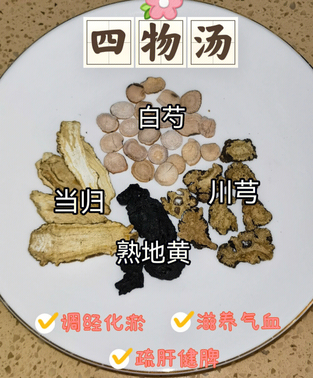 养生专辑四物汤养血活血调经养颜