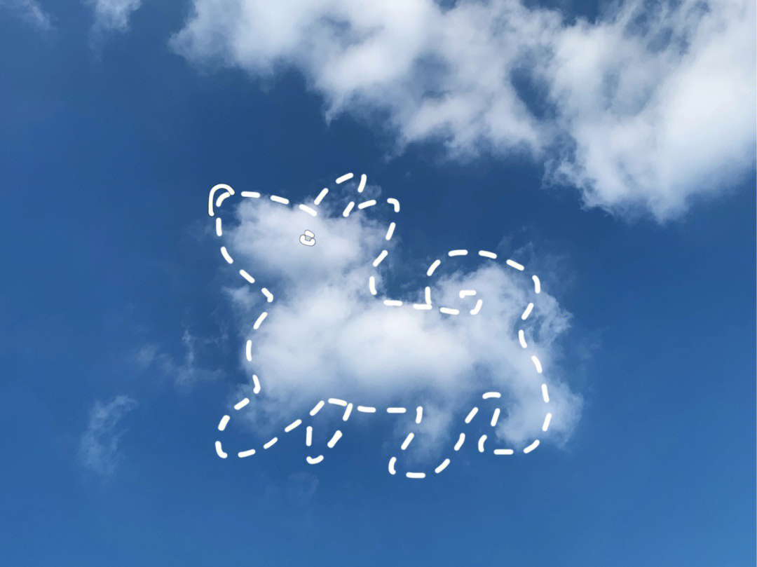 云朵作画图片