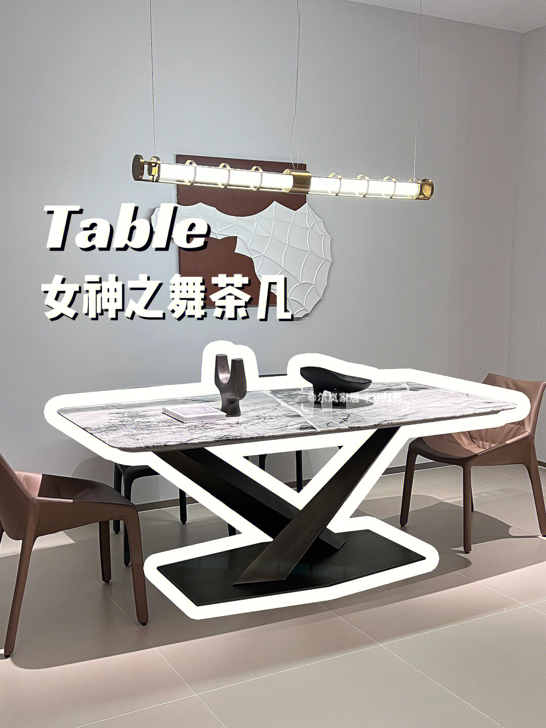 这么有设计感的大理石餐桌还是第一次见60