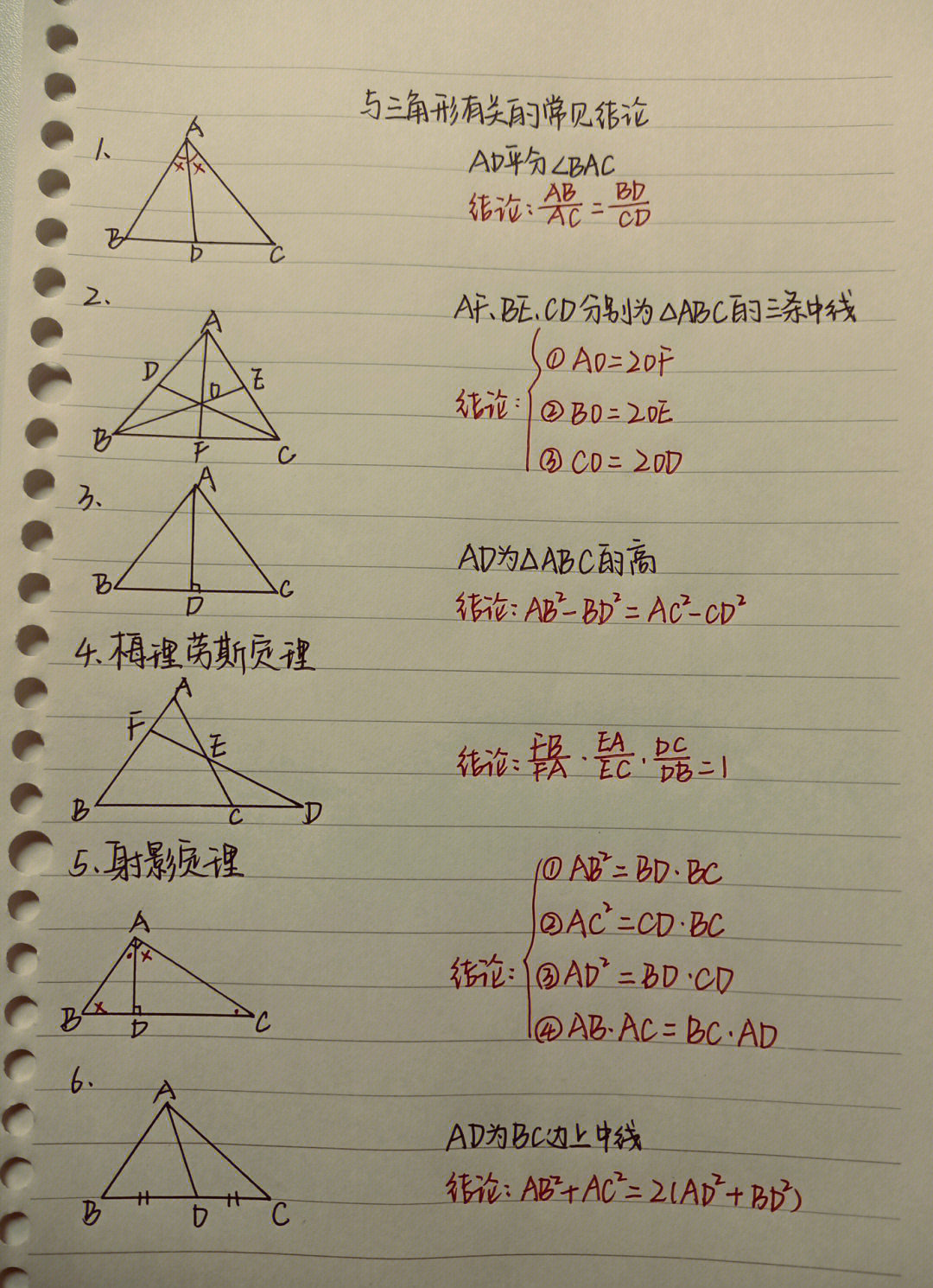 书本上删减了但非常实用的公式定理