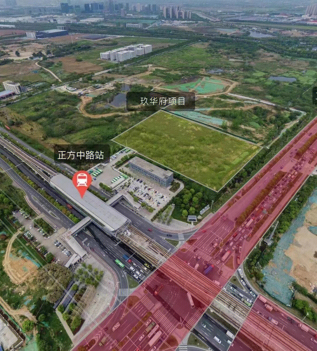 江宁正方新城卫星图图片