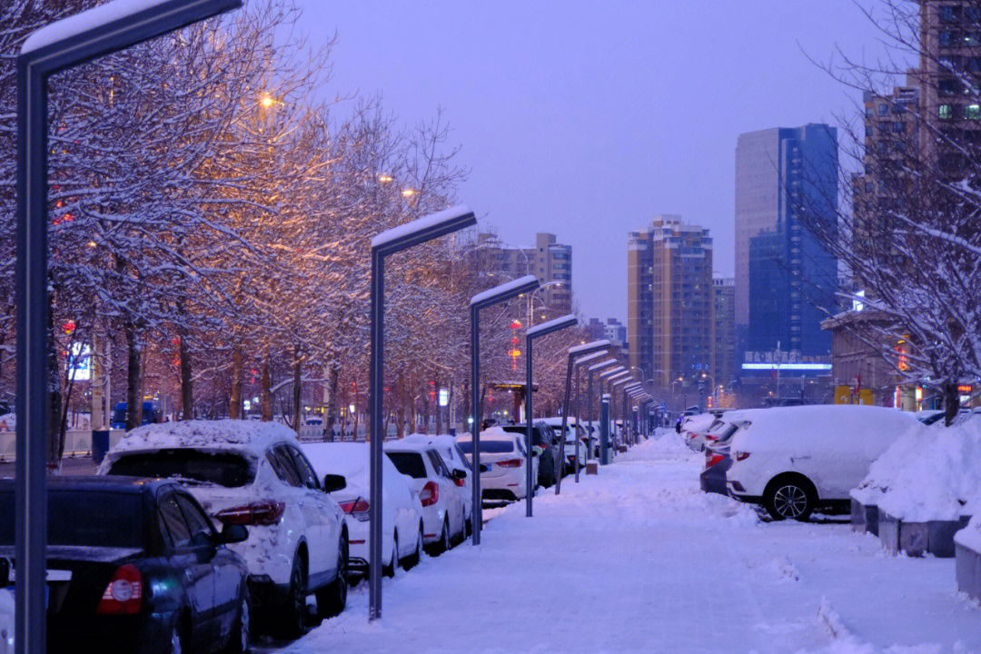 乌鲁木齐街头雪景图片