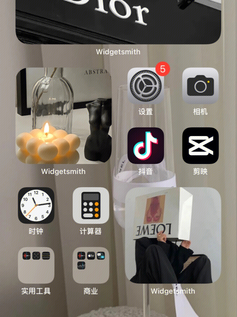 苹果手机桌面个性排版图片