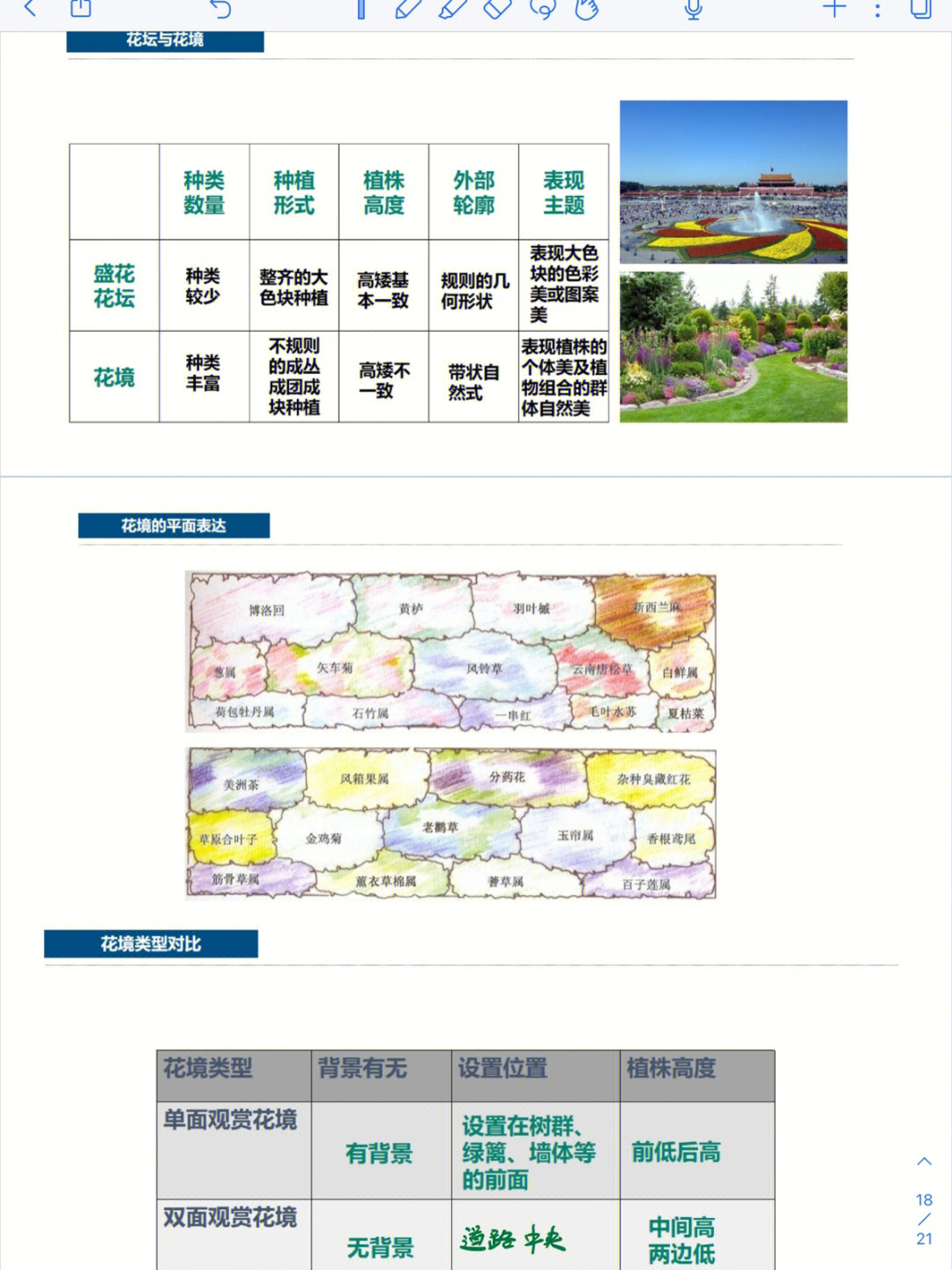 花坛设计及植物配置表图片