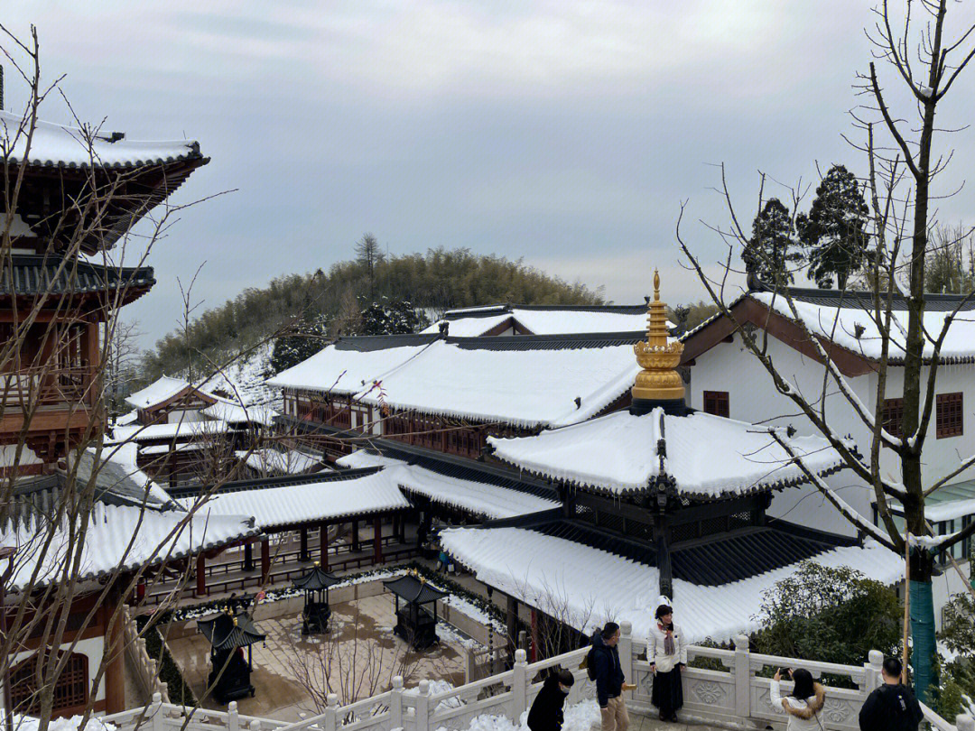 天下径山径山寺的雪还没化这两天去的抓紧