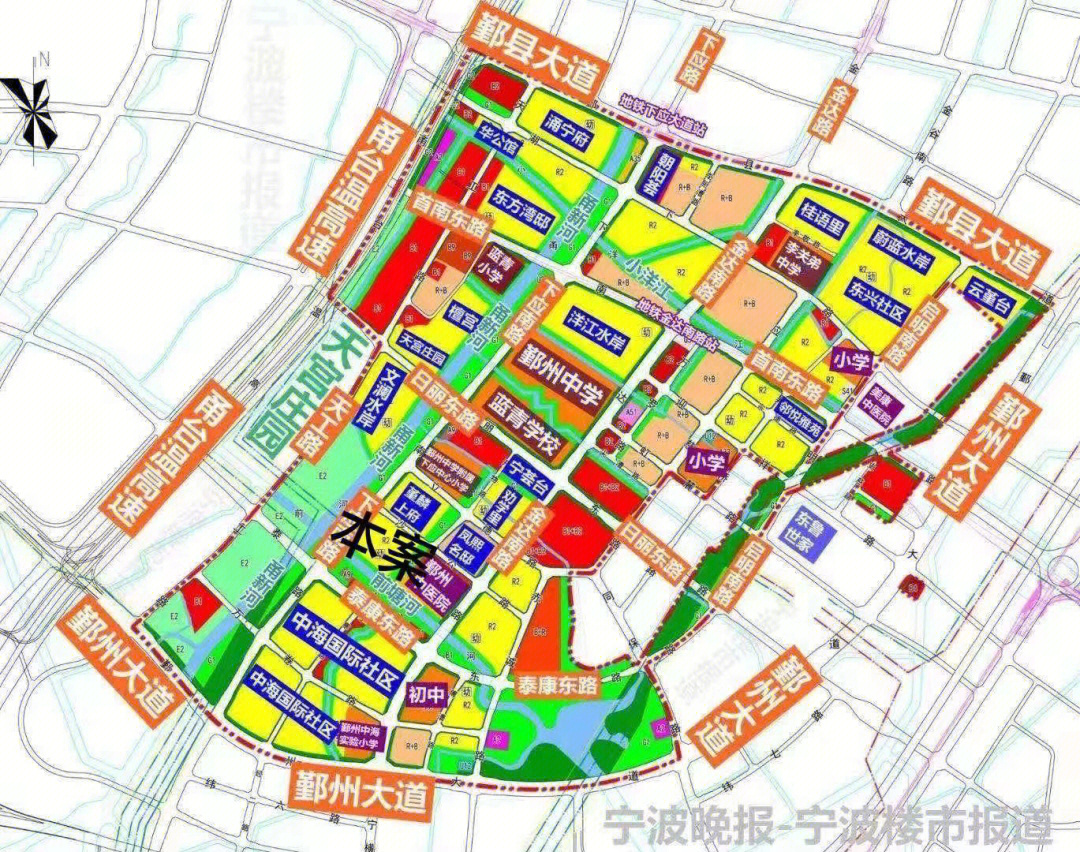 鄞州中学手绘地图图片