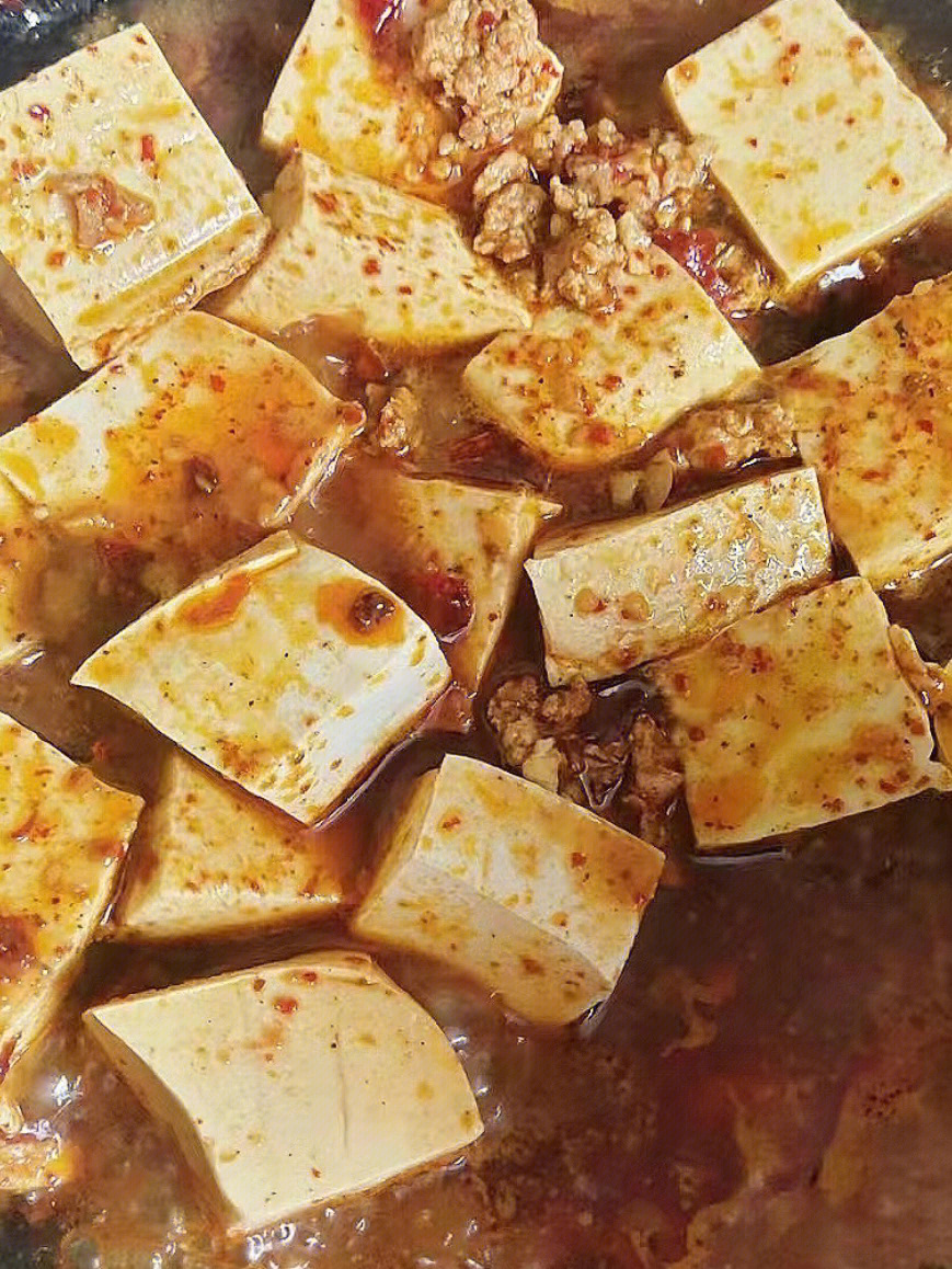 麻婆豆腐的制作过程图片