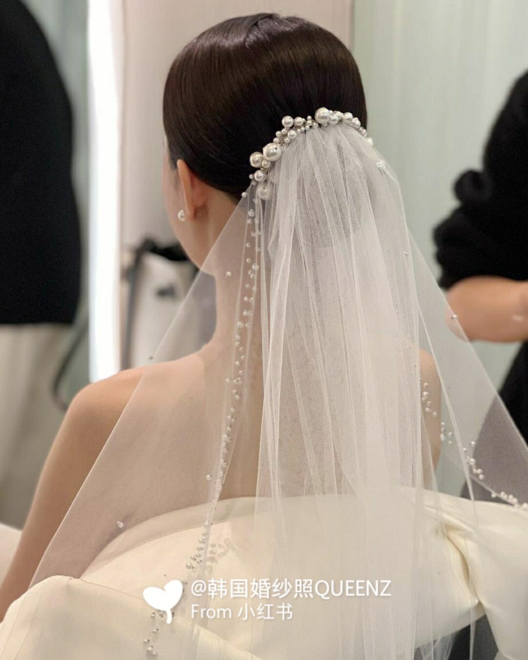 新娘发型72冬季推荐61珍珠头纱造型72