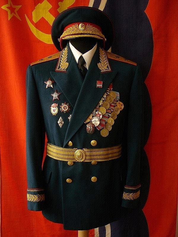 苏联中将军服图片