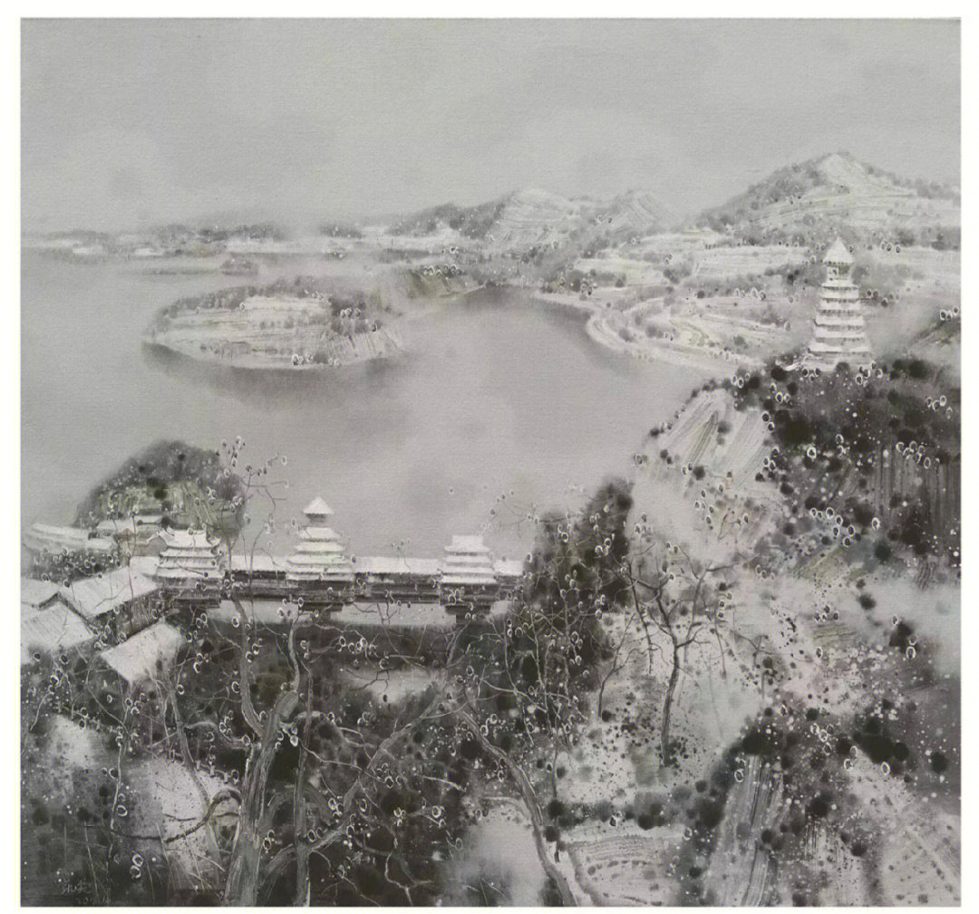 翁凯旋油画雪景图片