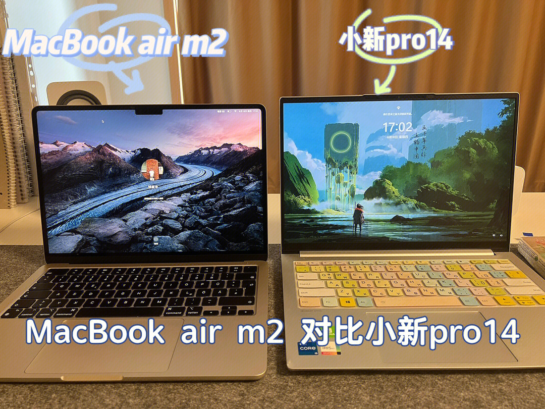 macbookairm2到货咯对比小新pro14