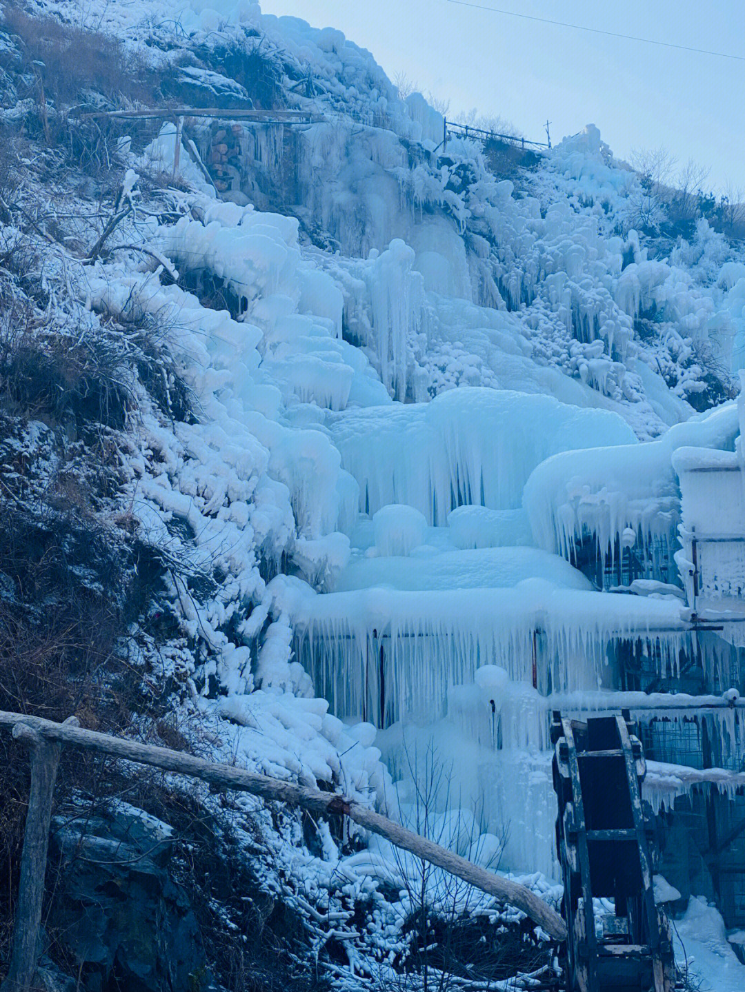 神泉峡冰瀑游览时间图片