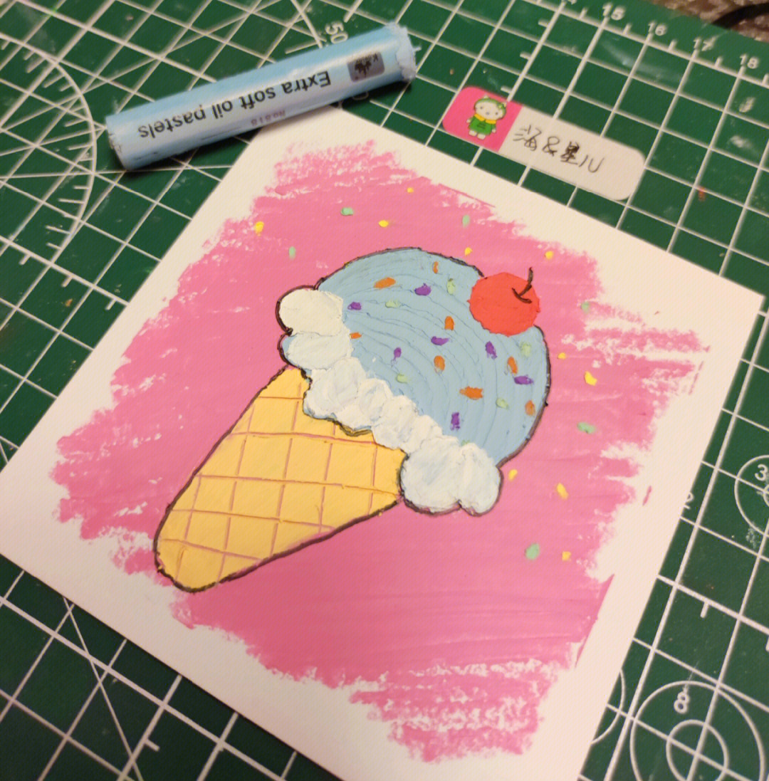 小班美术冰淇淋图片
