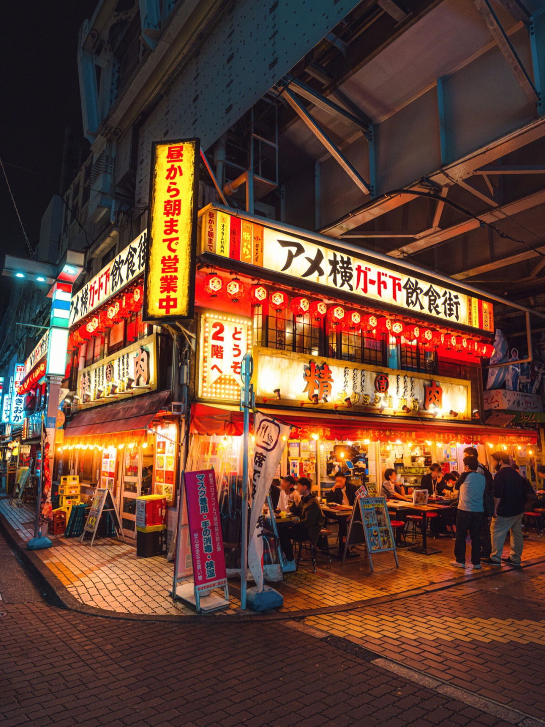 东京アメ横阿美横町的夜色