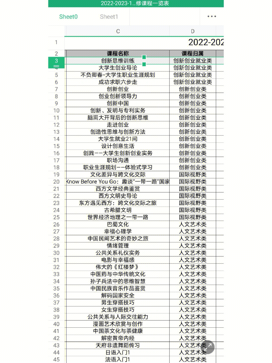 成都大学有哪些选修课怎么选