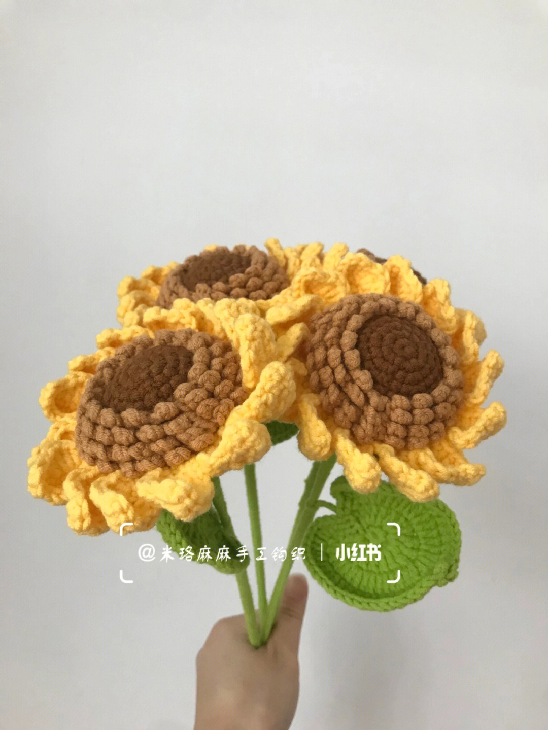毛线向日葵的编织方法图片