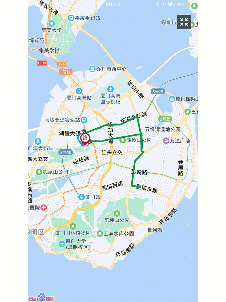 厦门人行空中步道地图图片