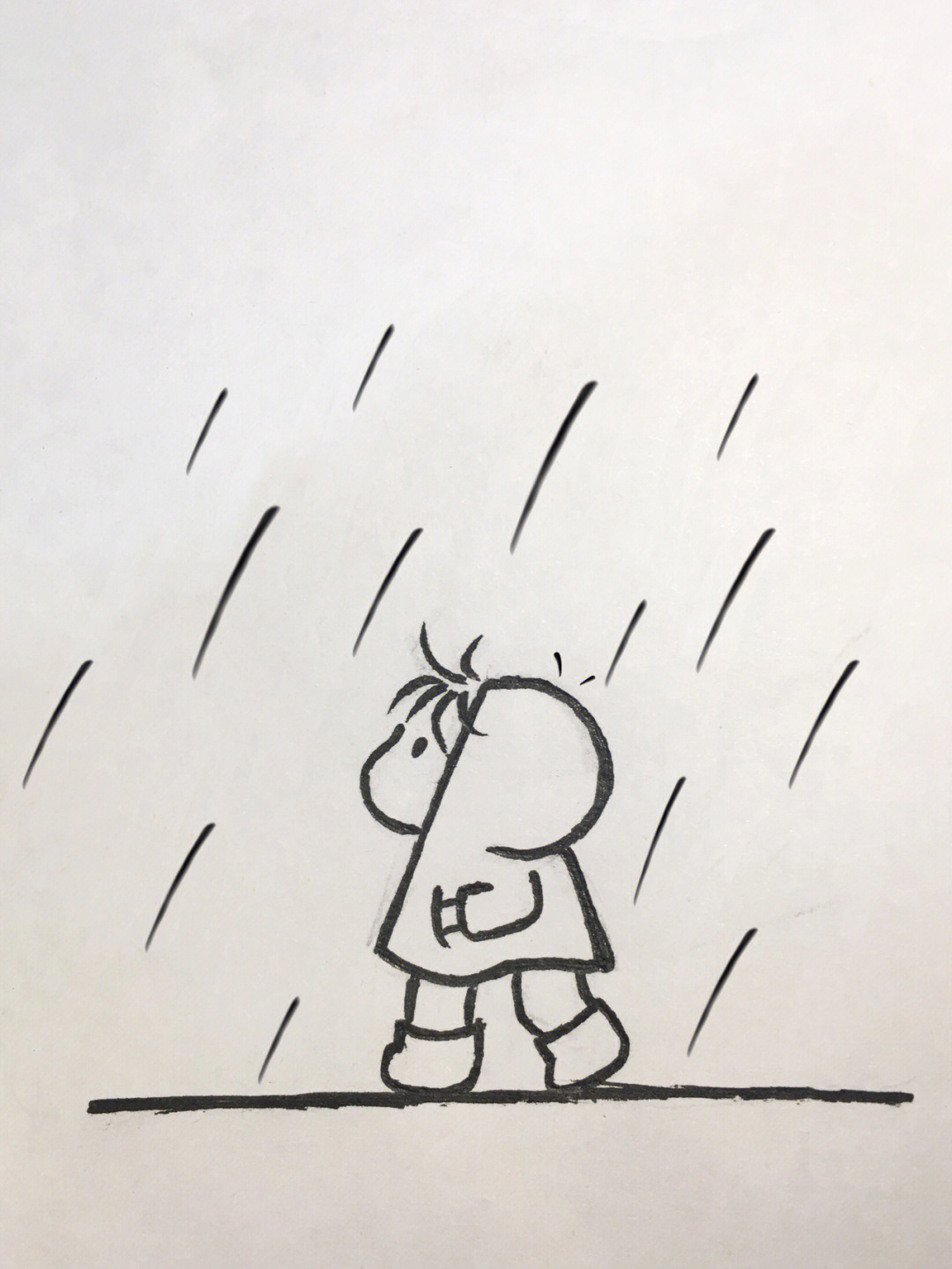 淋雨搞笑图片卡通图片图片