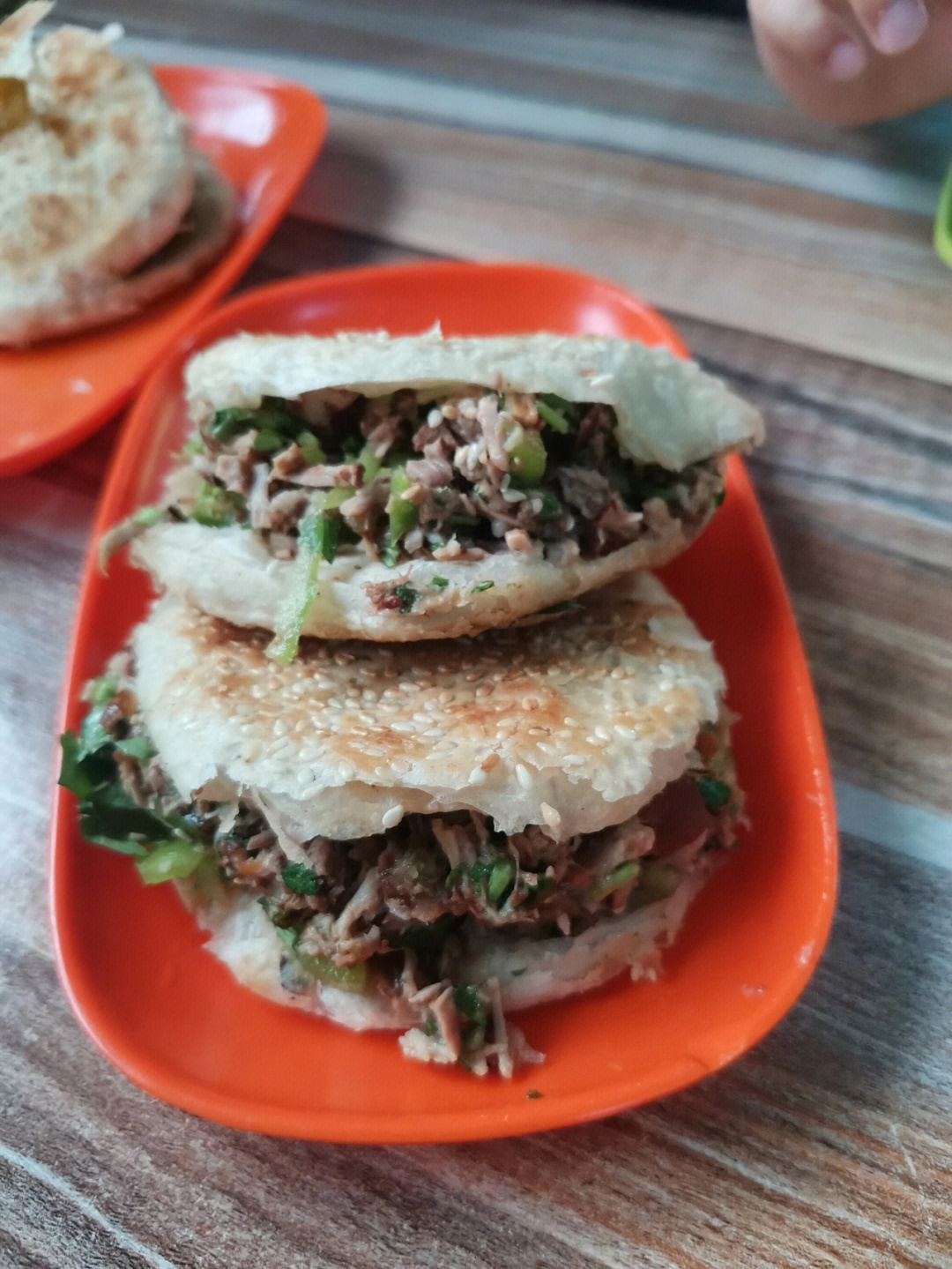 顺平烧饼夹肉图片