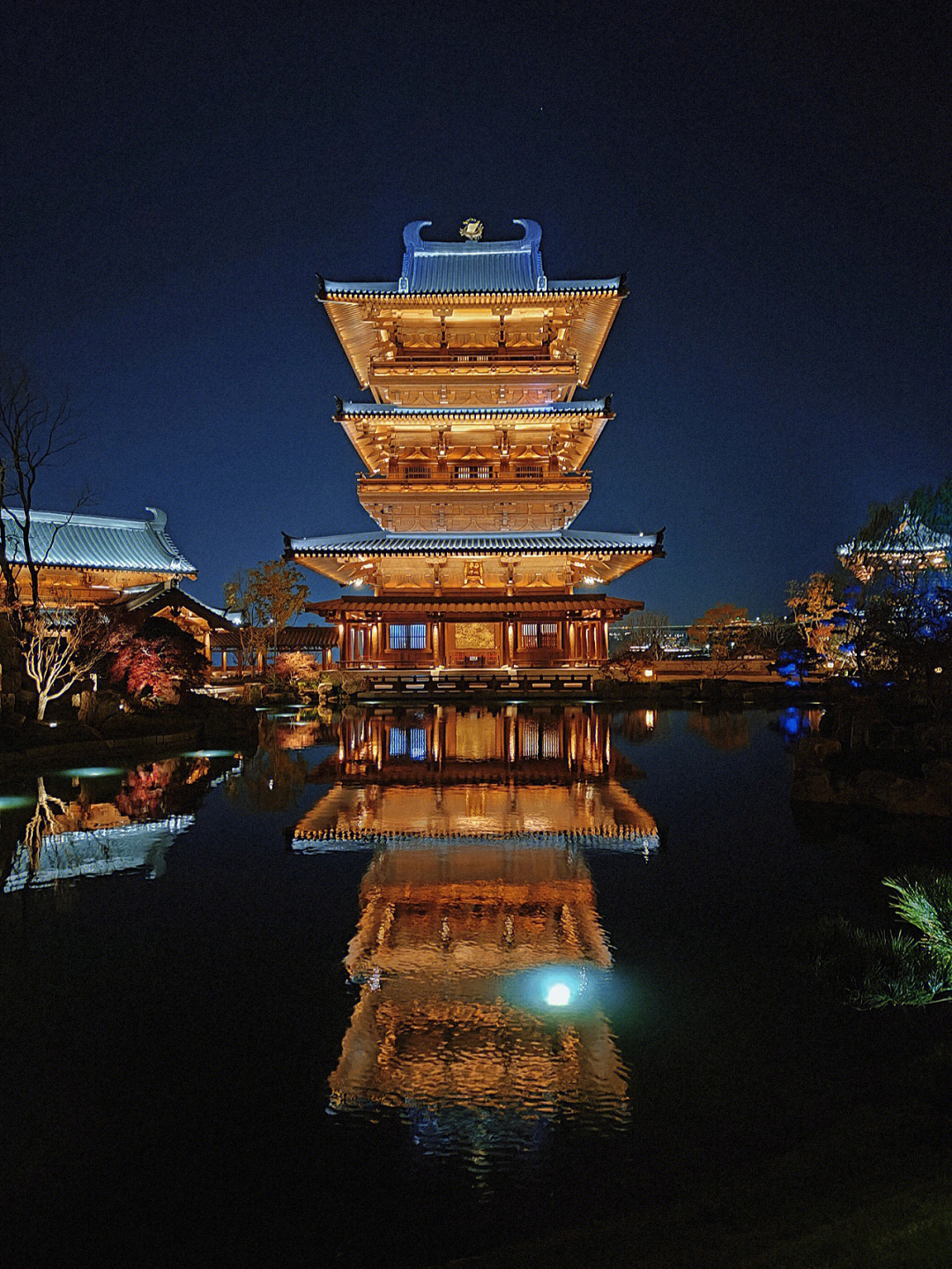 郑州园博园夜景图片图片