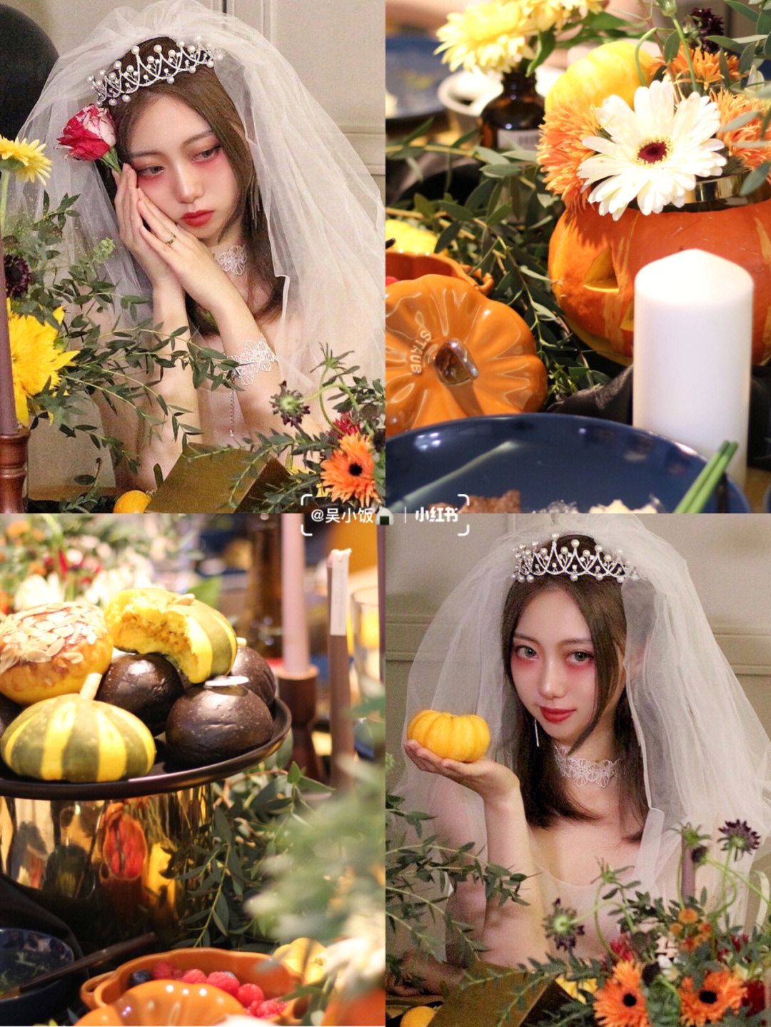 halloweenparty万圣节鬼新娘妆容