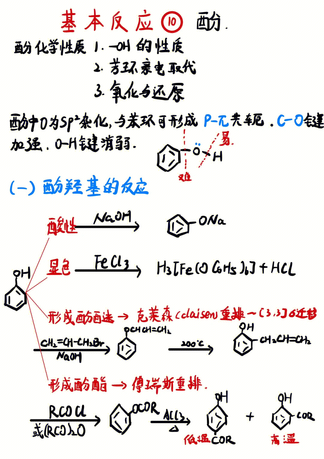 苯酚的显色反应方程式图片