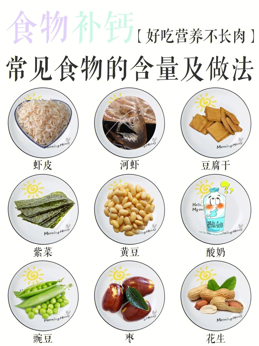 补钙的食物有哪些图片