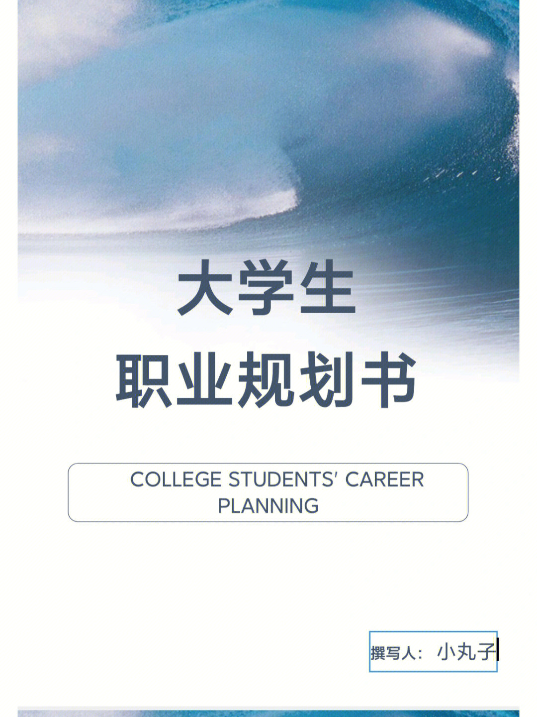 大学生职业规划书