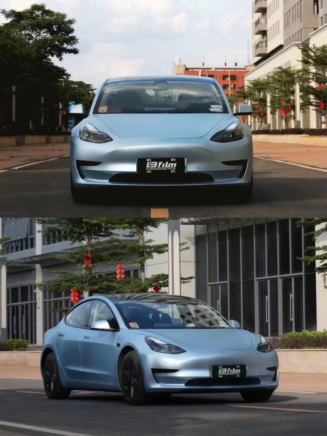 特斯拉model3超亚纳米蓝