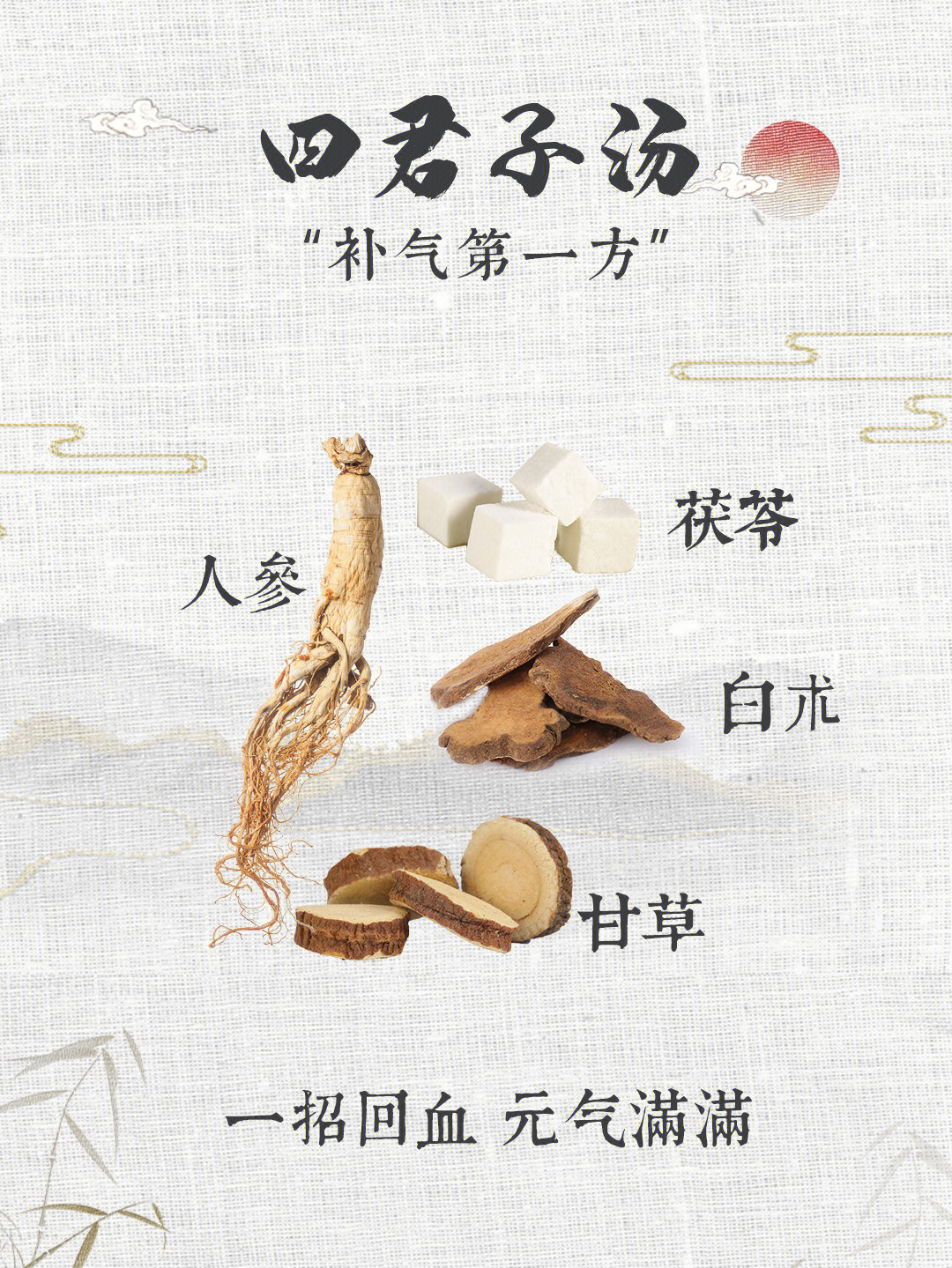 7715四君子汤|一招回血,元气满满