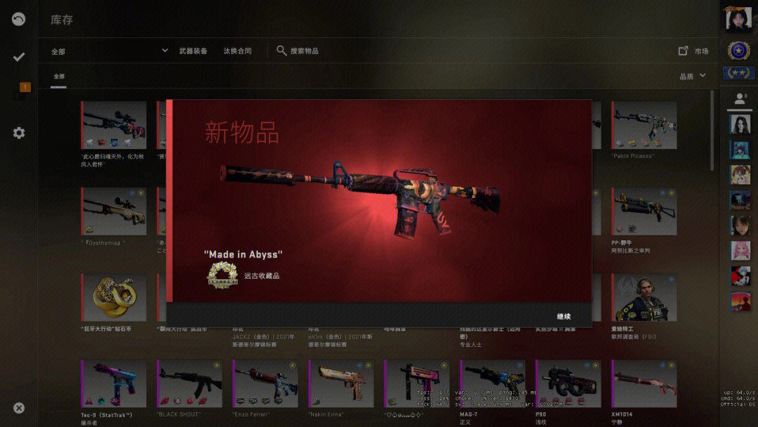 大冤种的csgo库存