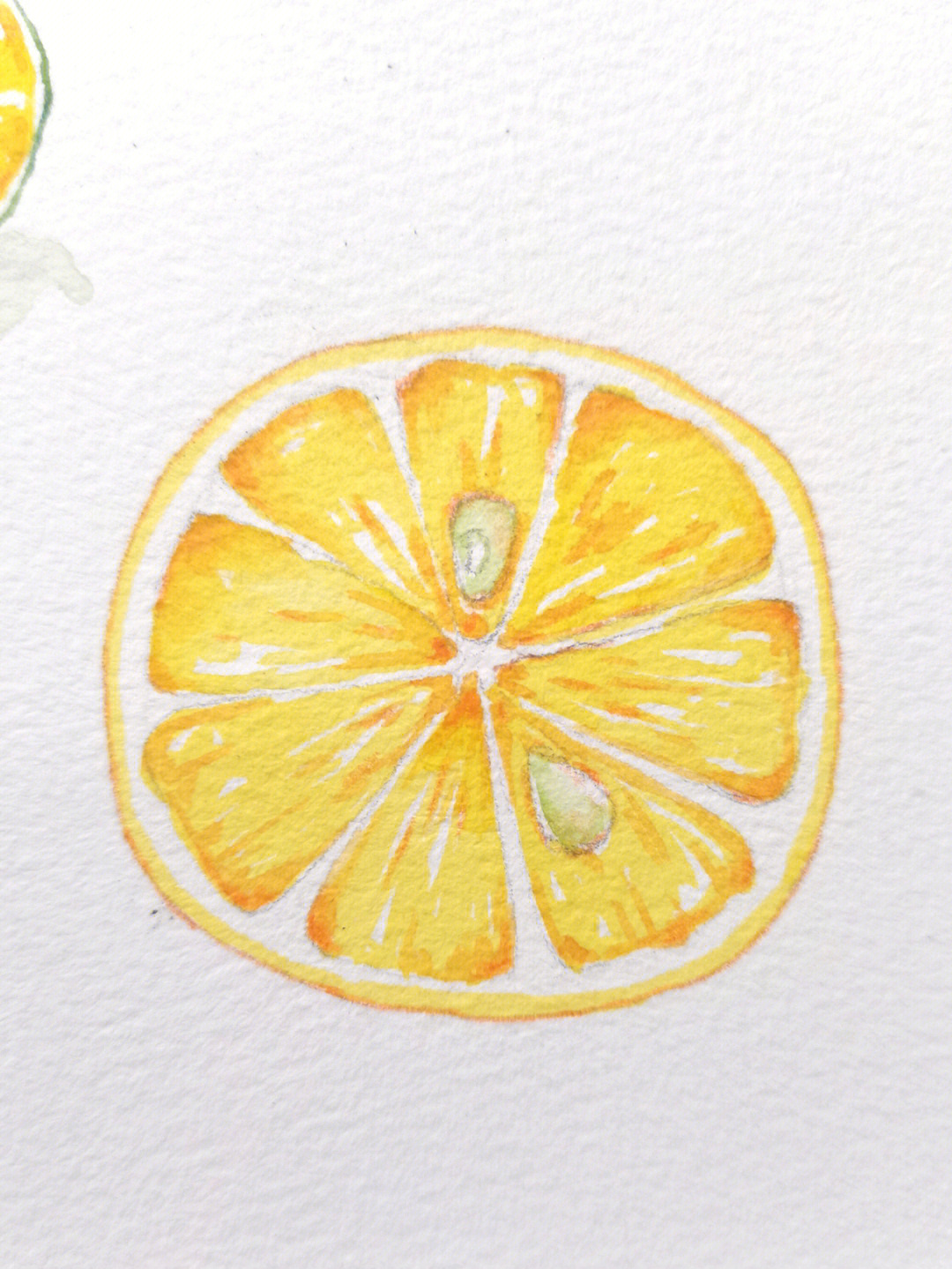 柠檬马克笔画图片