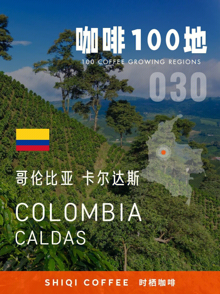 咖啡100地030哥伦比亚卡尔达斯