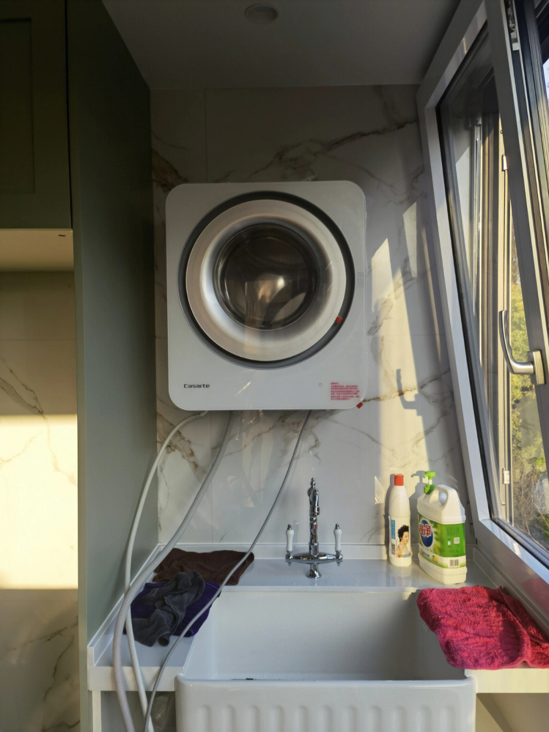 壁挂洗衣机安装预留图图片